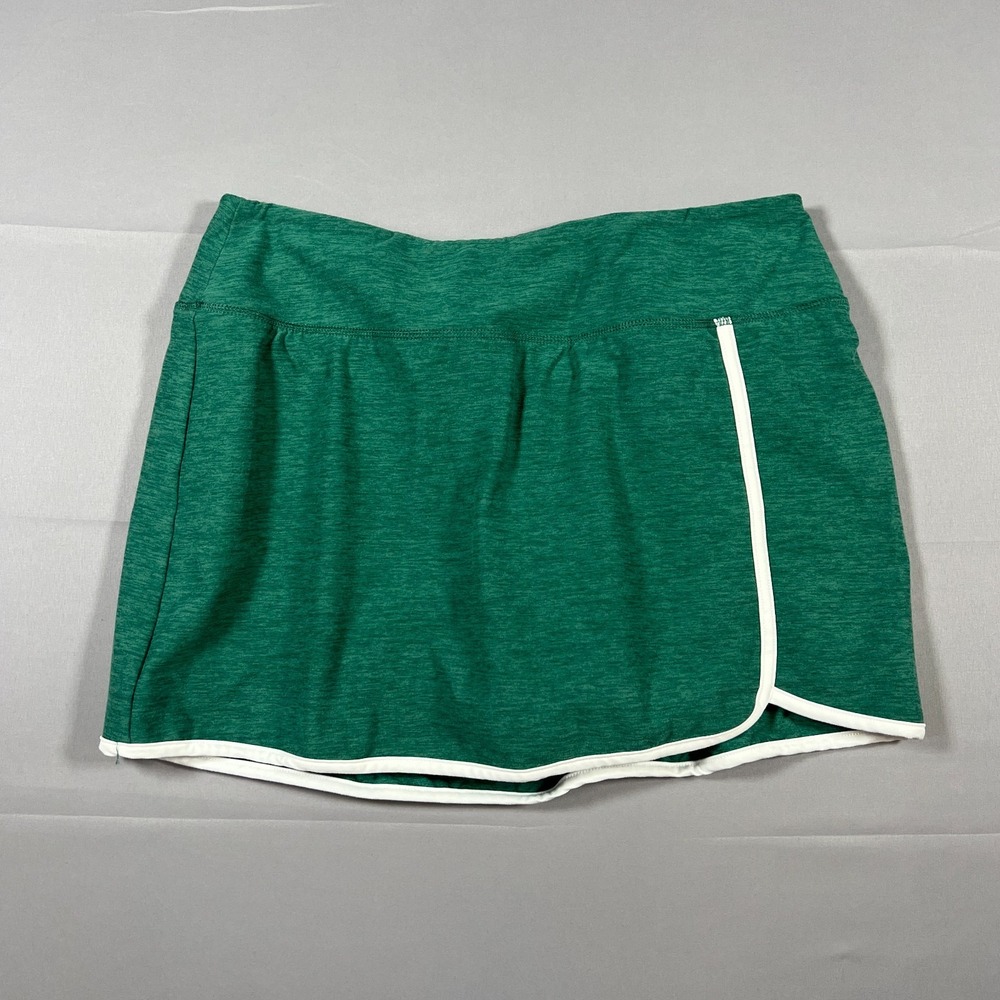 Athletic Works Buttercore Active Skort Women L 12-14 Heathered Green Golf Tennis